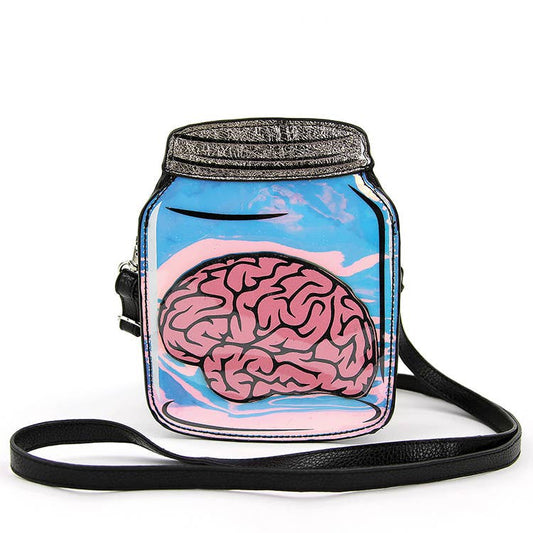 Brain in a Jar Crossbody Bag Novelty Purse