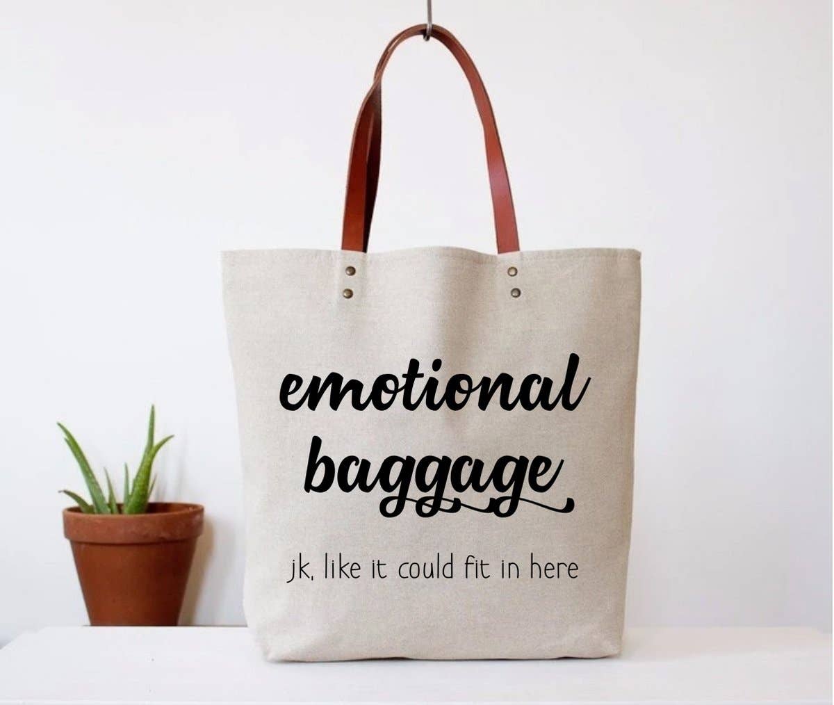 Emotional Baggage Tote Bag - Hidden Gems Novelty