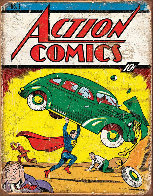 Action Comics No1 Cover Tin Sign