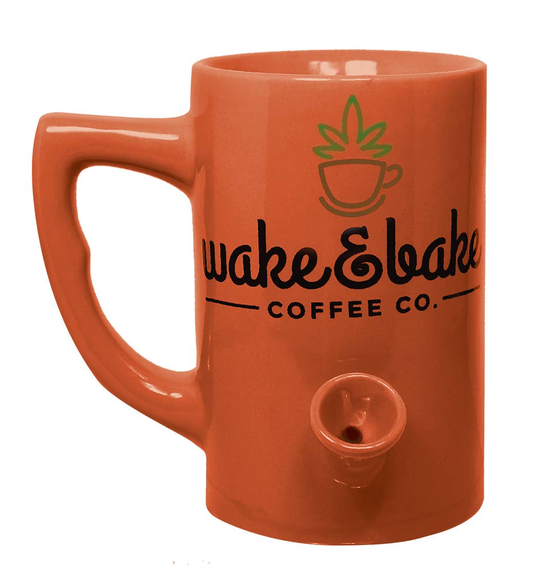 Colorful Wake & Bake Mug - Orange - Hidden Gems Novelty