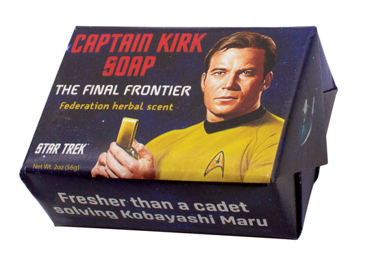 Captain Kirk Boldly Go Star Trek Bar Soap