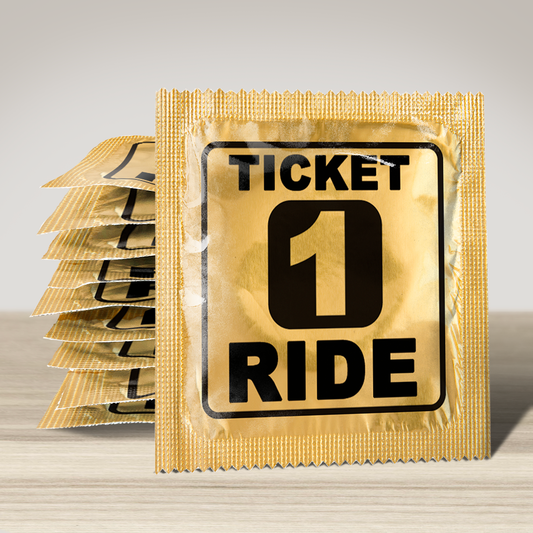 Ticket One Ride Novelty Condom