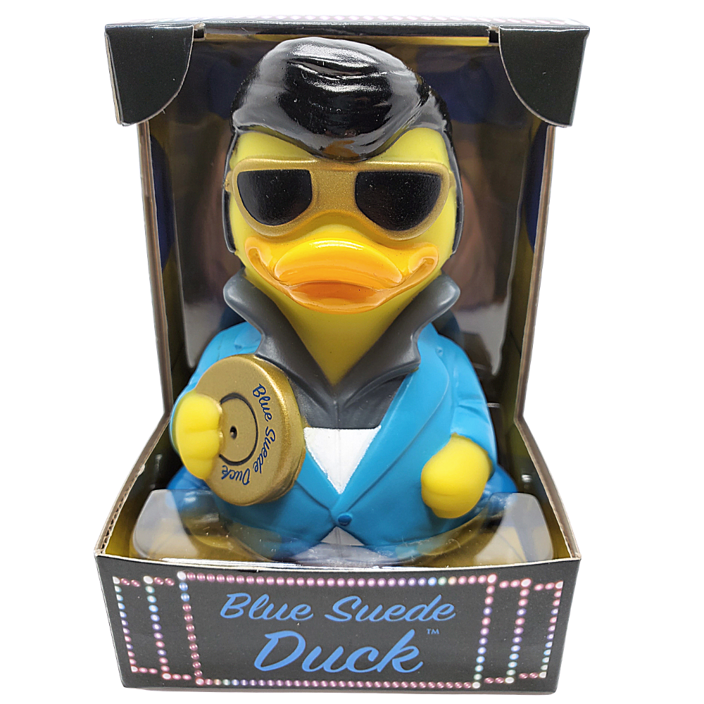 Elvis Parody Blue Suede Rubber Duck