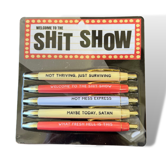 Welcome to The Sh*t Show Pen Set (funny)