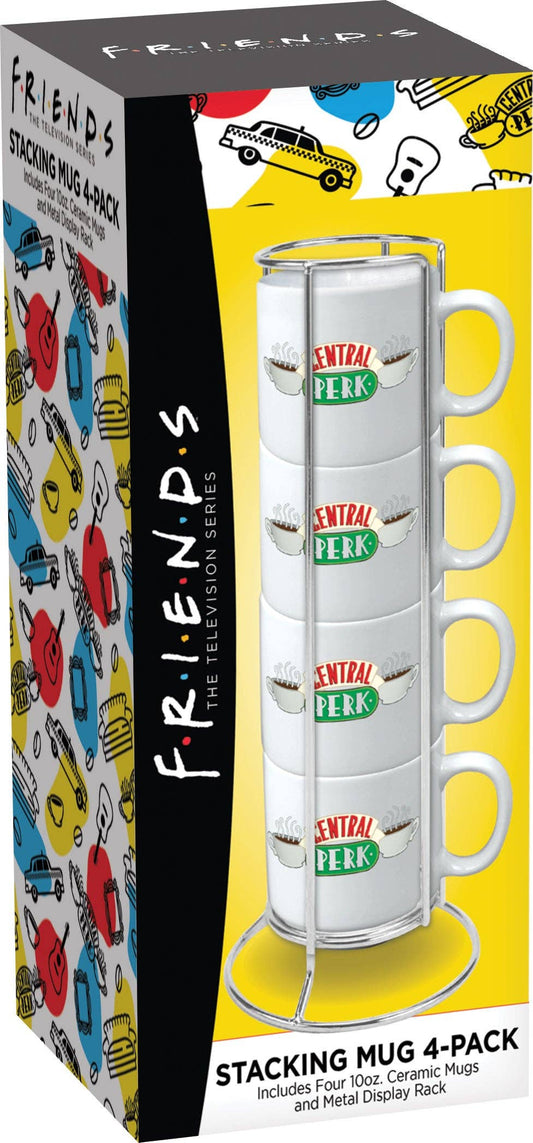 Friends Central Perk Stacking Ceramic Mug 4-PK w/hang tag