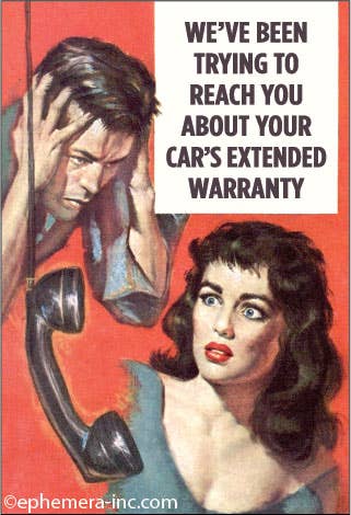 We've been trying to reach you about your car's extended warranty Magnet