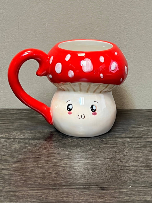 Cutie Red and White Mushroom 10oz Ceramic Mug