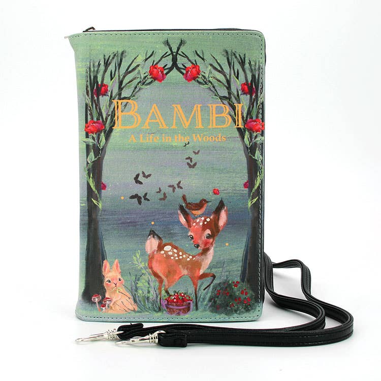 Bambi Book Clutch Wallet Purse in Vinyl