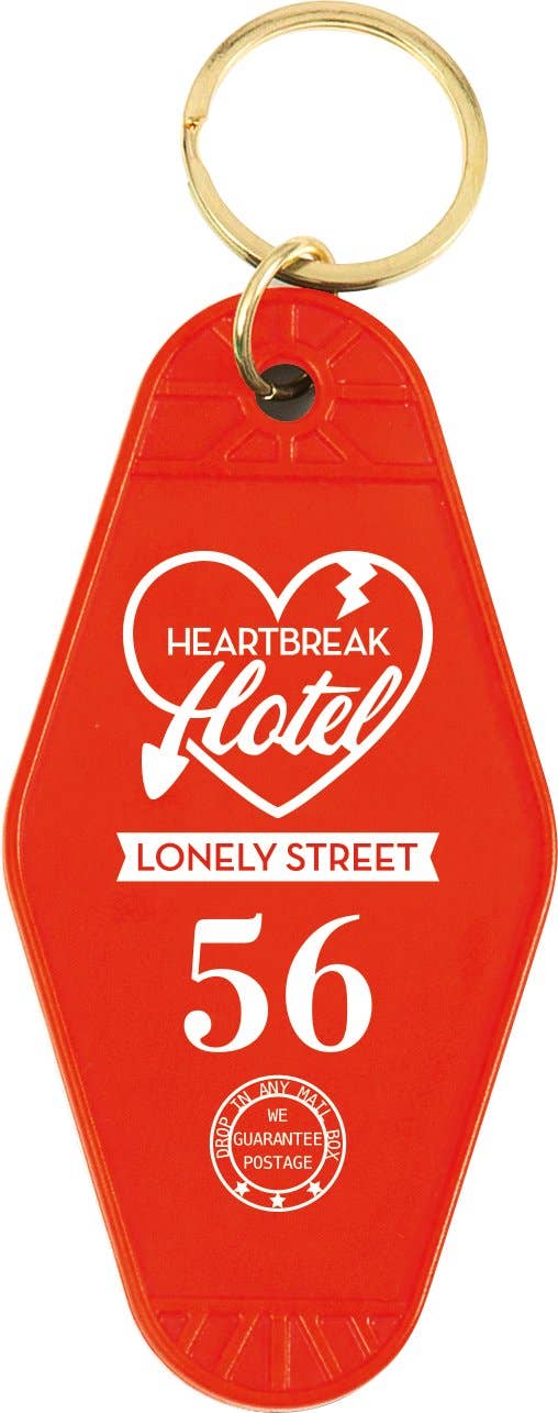 Heart Break Hotel Keychain - Hidden Gems Novelty
