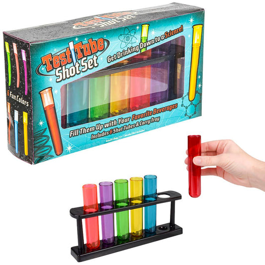 Colorful 6 piece Test Tube Shooter Play Set