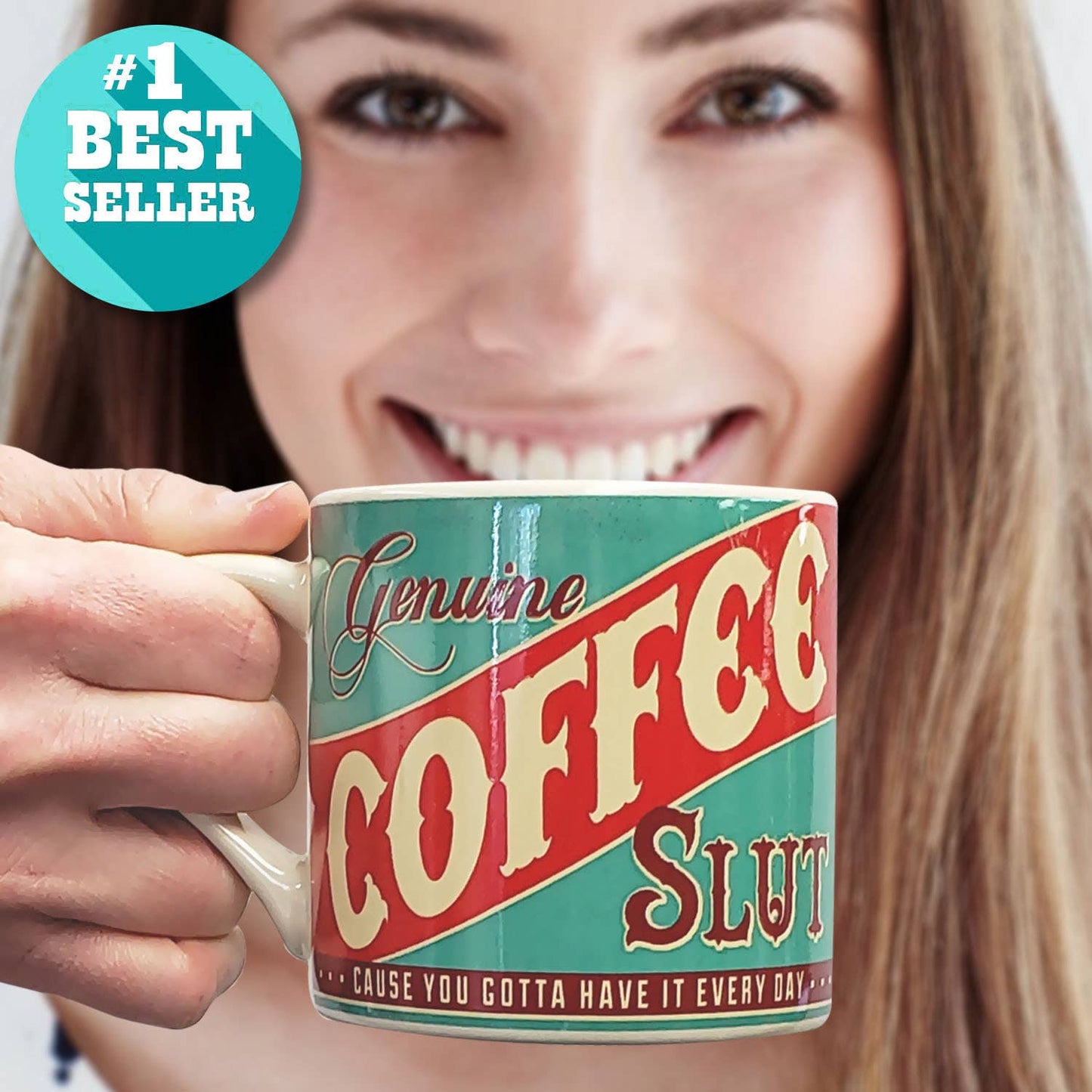 Mug - Genuine Coffee Slut Ceramic - Hidden Gems Novelty