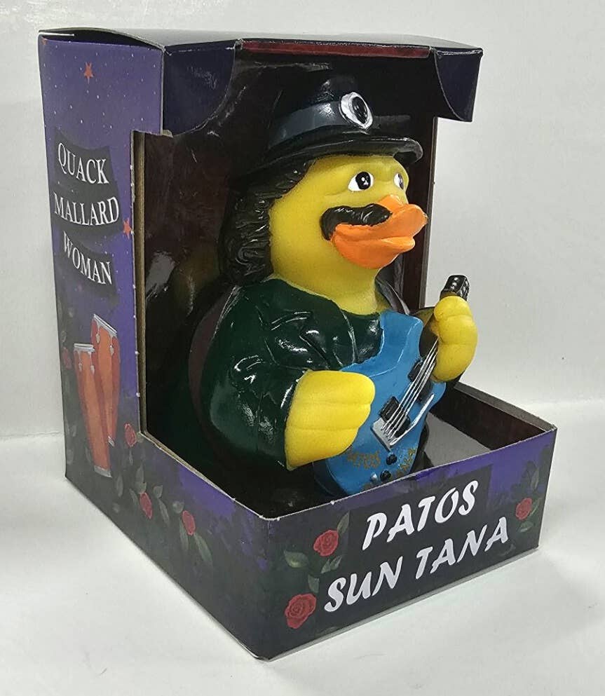 Patos Sun Tana - Quack Mallard Woman Santana Parody Rubber Duck