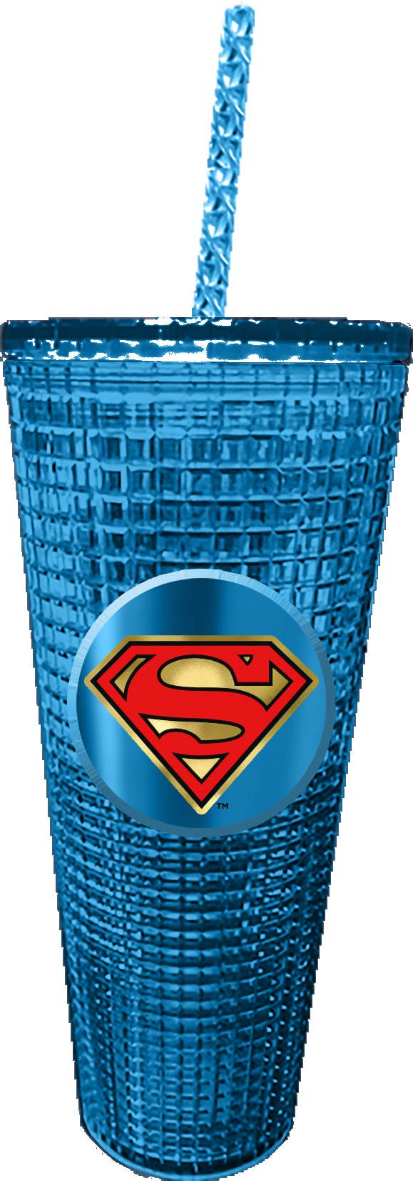 Superman Diamond Cup with Straw