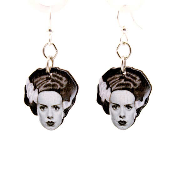 Bride of Frankenstein Earrings - Hidden Gems Novelty