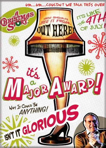 Christmas Story Major Award Magnet 2.5" x 3.5"