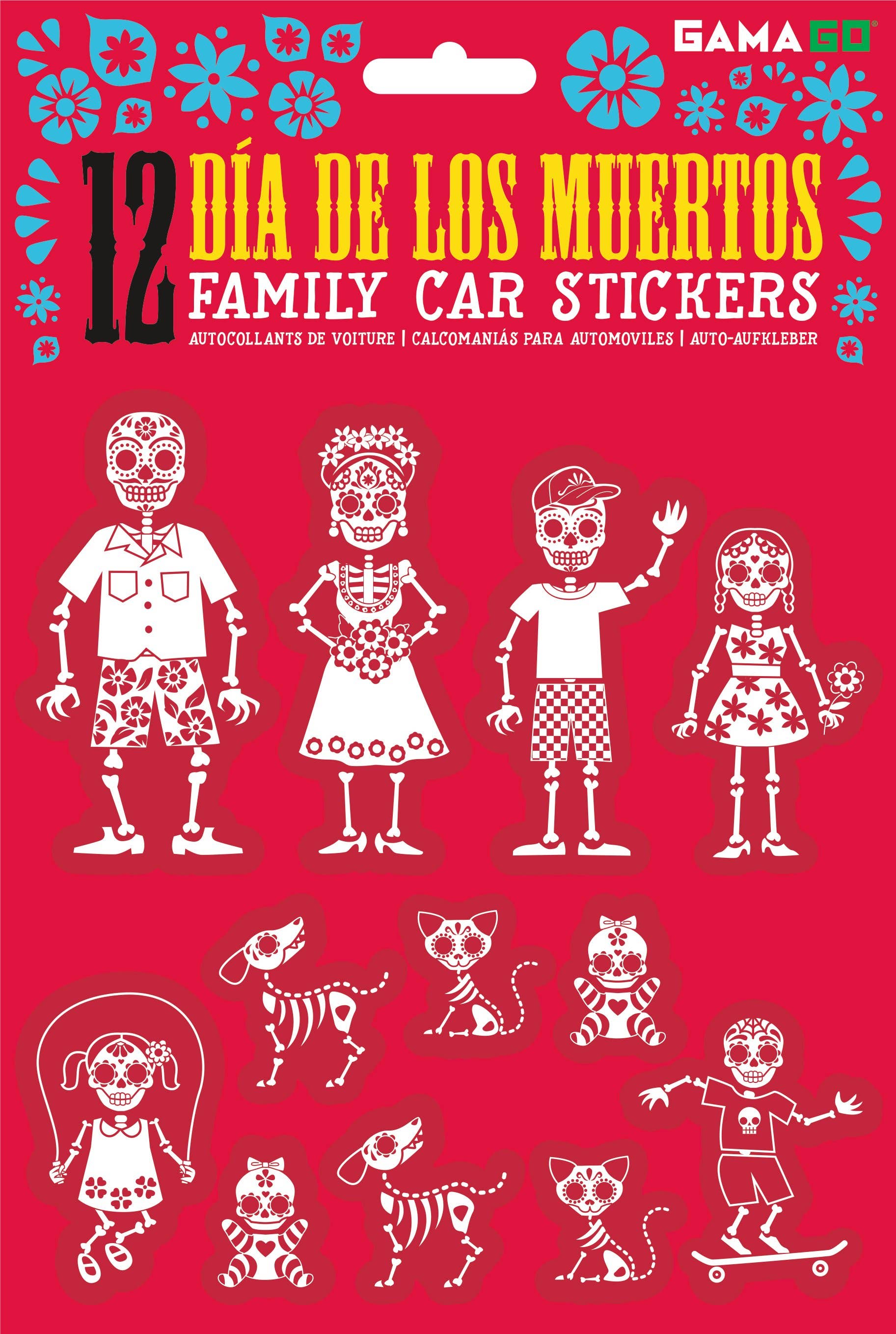 Dia De Los Muertos Car Stickers - Hidden Gems Novelty