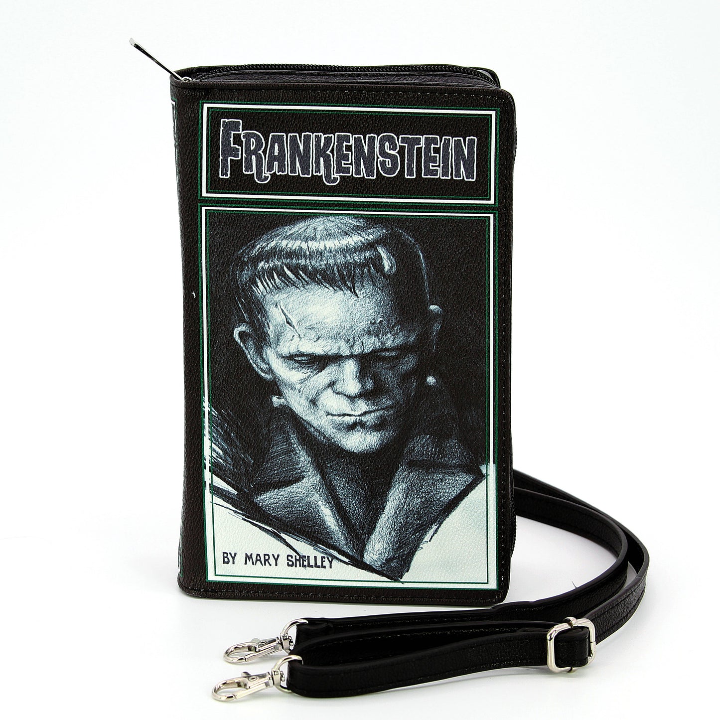 Frankenstein Book Clutch Bag in Vinyl
