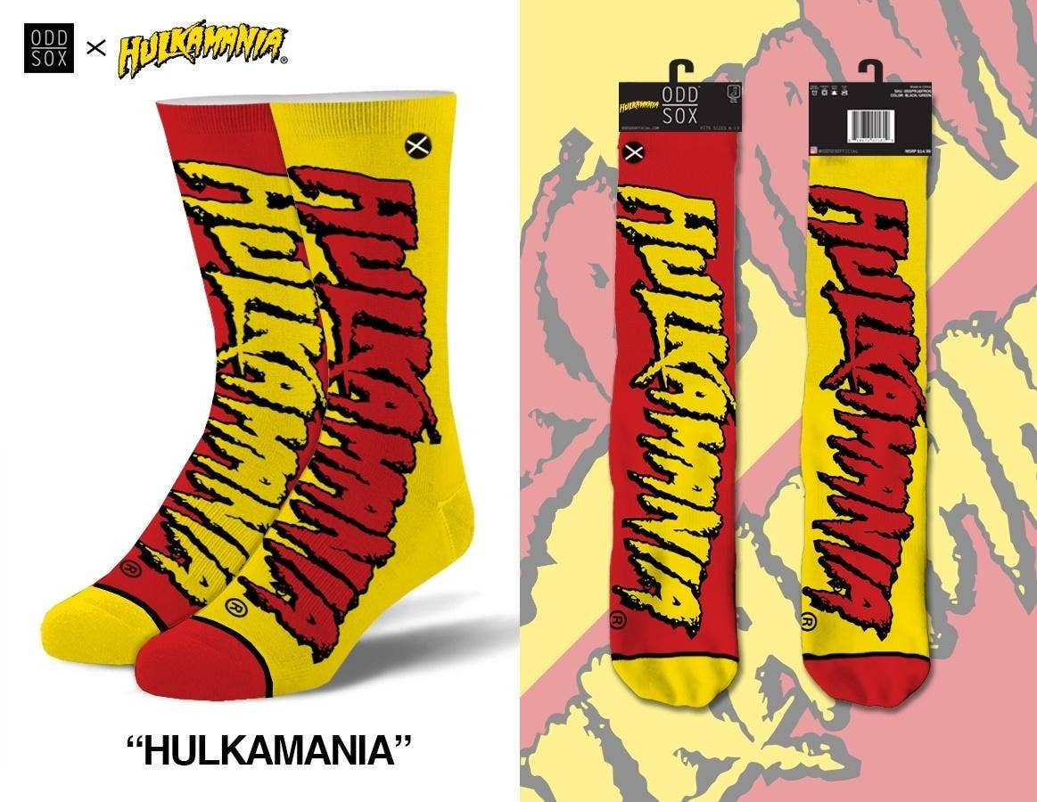 Hulk Hogan Hulkamania Mix Match Knit Socks