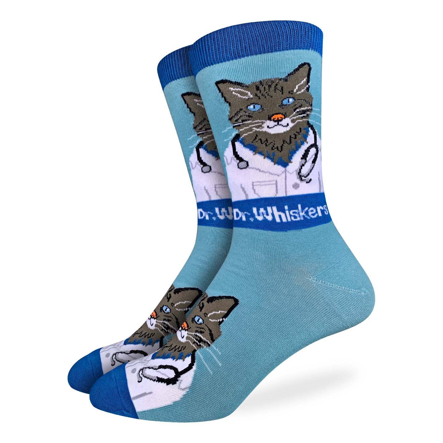 Men's Dr. Whiskers Cat Doctor Socks
