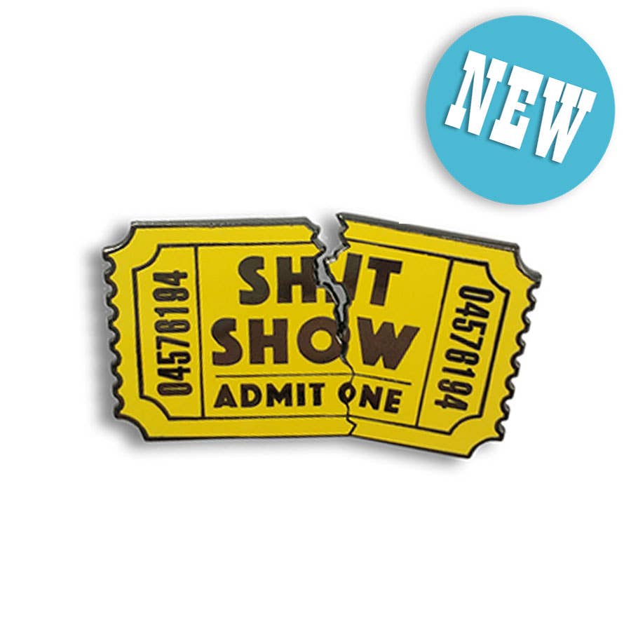 Shit Show Button Enamel Pin - Shit Show – Hidden Gems Novelty