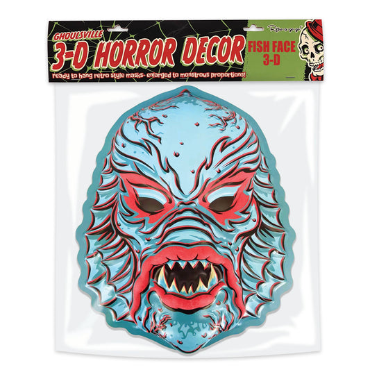3-D Fish Face Creature from the Black Lagoon 3D Wall Decor