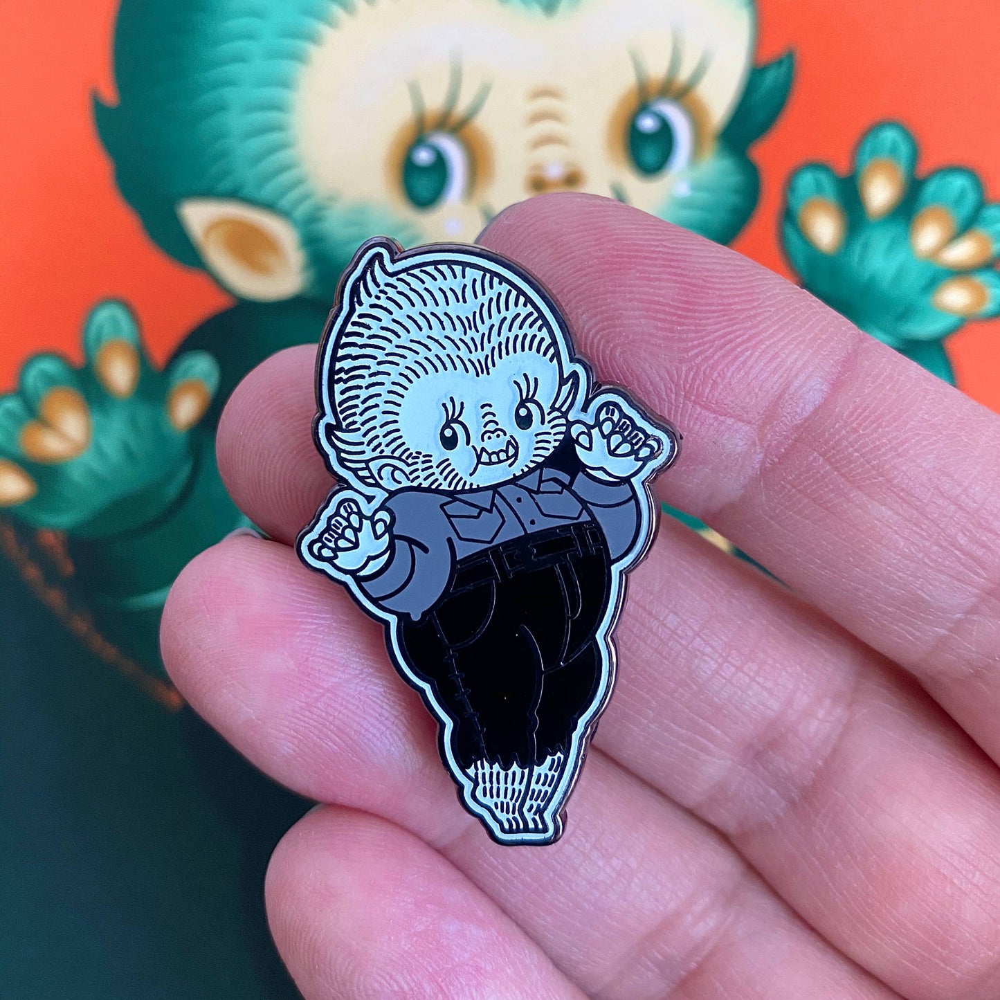 Lonnie the Wee Monster Babe Pin