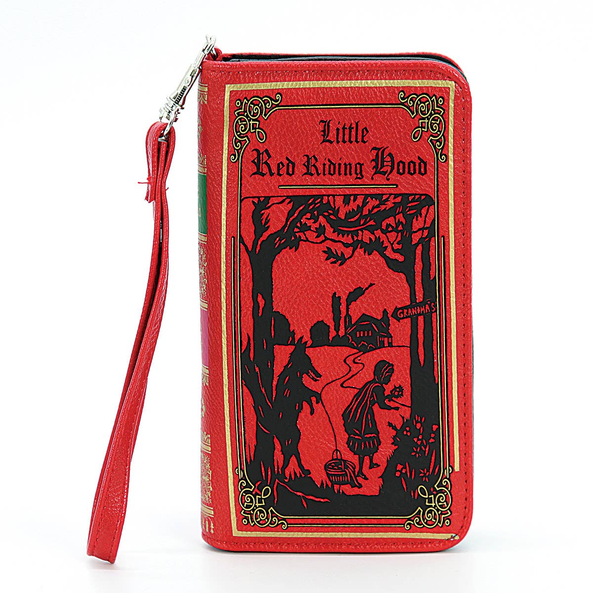 Little Red Riding Hood Story Book Vinyl Red Wallet