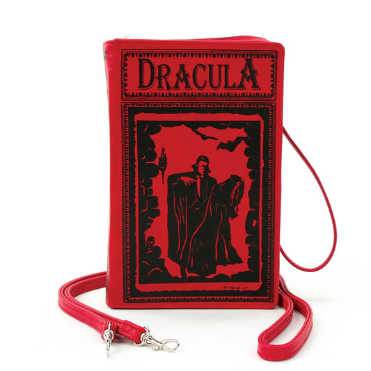 Dracula Book Cross Body Bag in Vinyl Halloween Purse