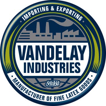 Seinfeld Vandelay Industries Logo Buttons 1.25" Round