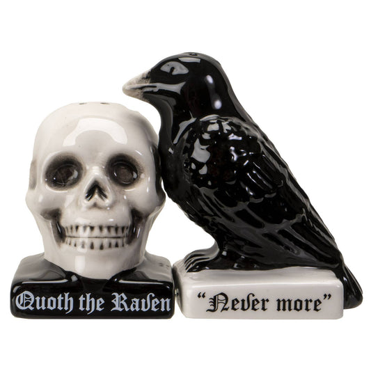 Quoth the Raven Nevermore Salt and Pepper Shaker Set