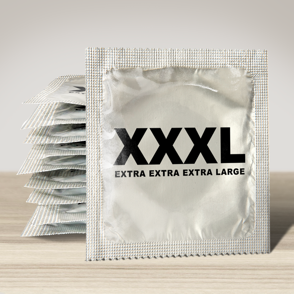 XXXL extra extra extra large novelty condom