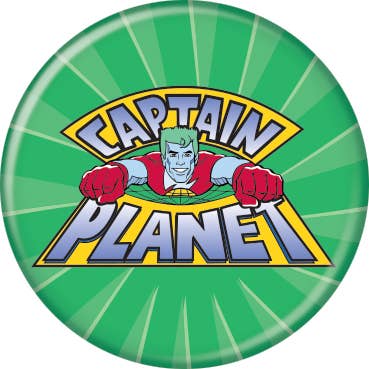 Captain Planet And The Planeteers Captain Planet 1.25 inch Button