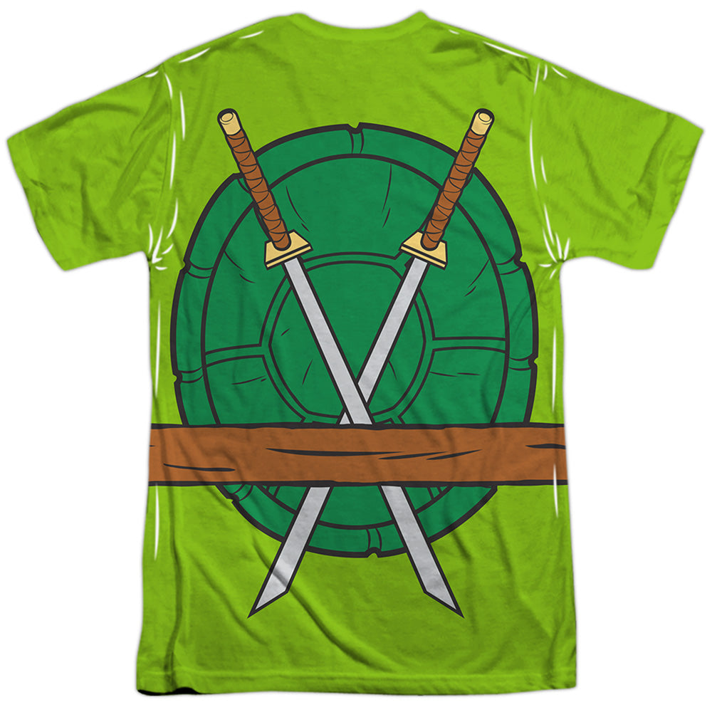 Nickelodeon Teenage Mutant Ninja Turtles Mens Green Leonardo Costume T-Shirt