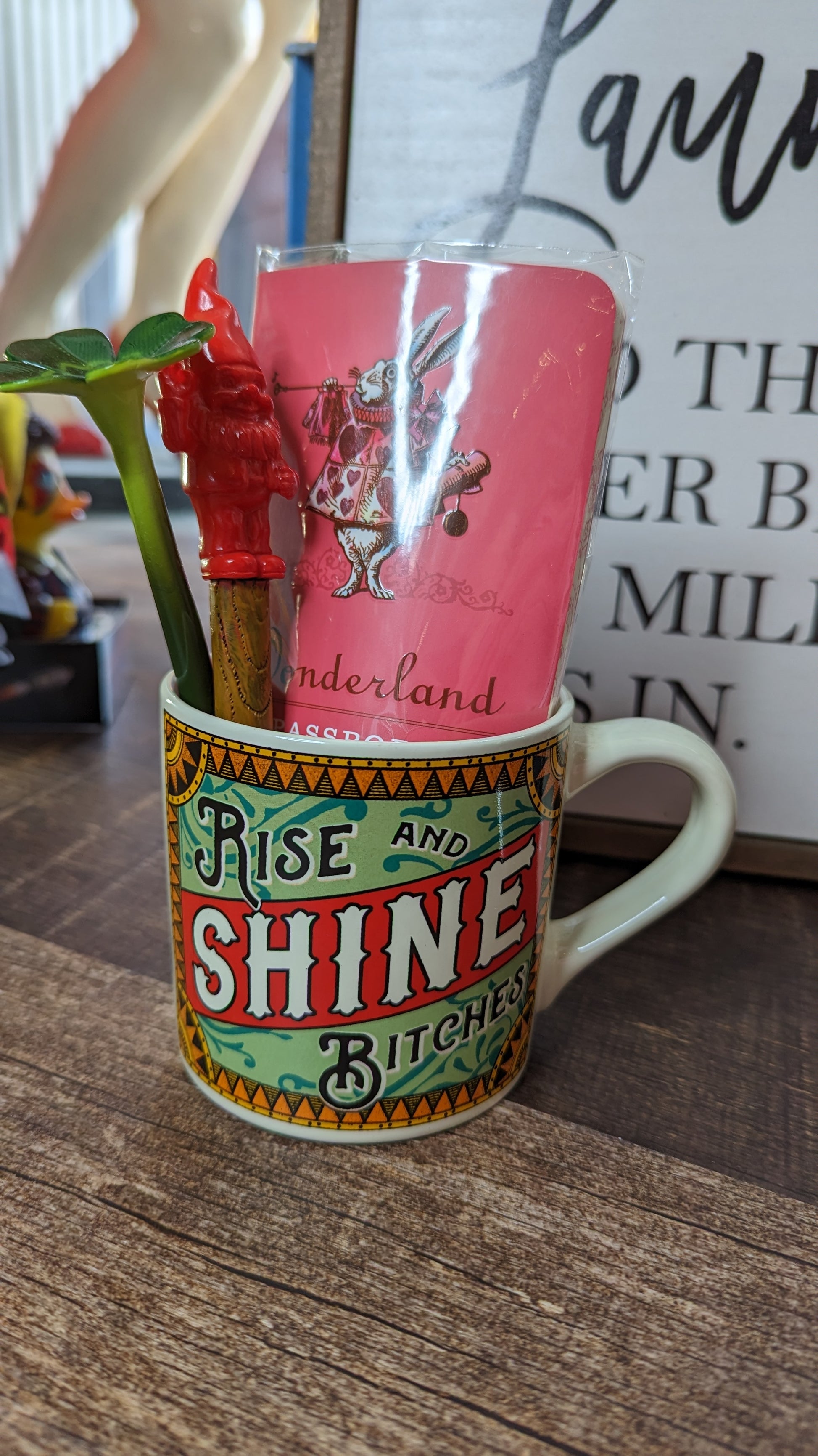 Rise & Shine Bitches Ceramic Coffee mug - Hidden Gems Novelty