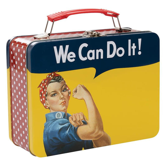 Smithsonian Rosie The Riveter Large Tin Tote Lunch Box - supermanstuff.com