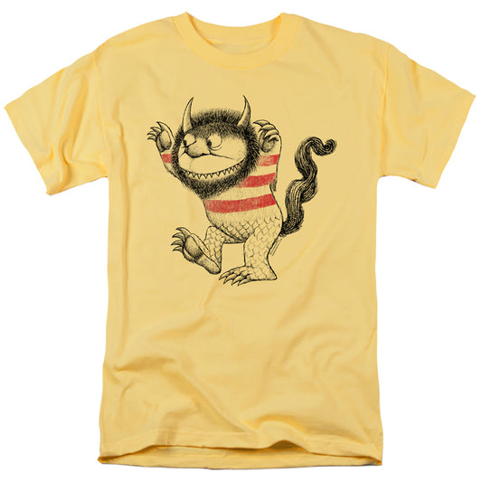 Where the Wild Things are Regular Fit Yellow Short Sleeve Adult Shirt