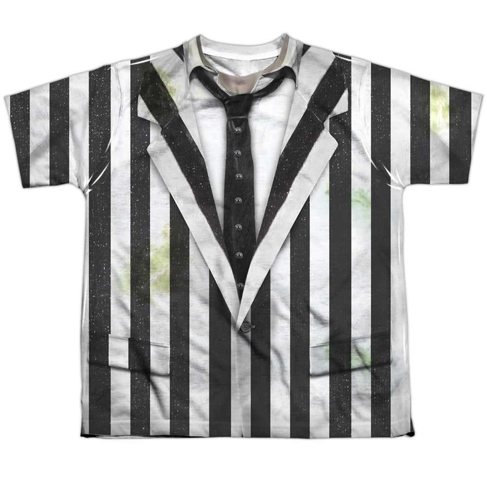 Beetlejuice Suit Youth Short Sleeve 100% Poly Shirt