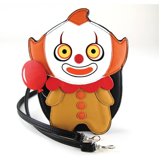 Cute Scary It the Clown Crossbody Bag in Vinyl. Halloween Crossbody