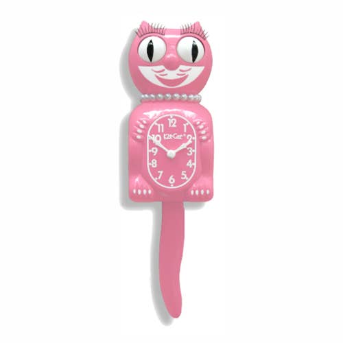Pink Satin Lady Kit-Cat Klock