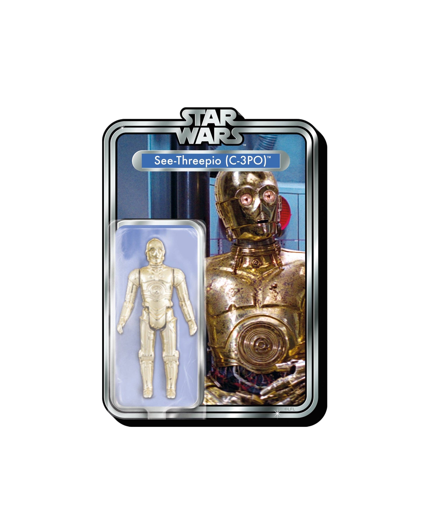 Star Wars C3PO Carded Action Figure Funky Chunky Magnet