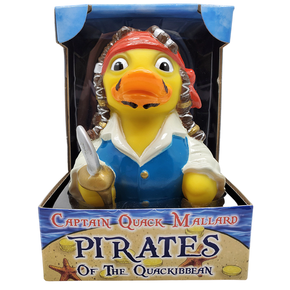 Captain Quack Mallard, Pirate of the Quackibeean Johnny Depp Rubber Duck - Hidden Gems Novelty