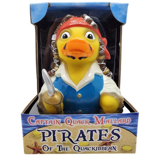 Captain Quack Mallard, Pirate of the Quackibeean Johnny Depp Rubber Duck - Hidden Gems Novelty