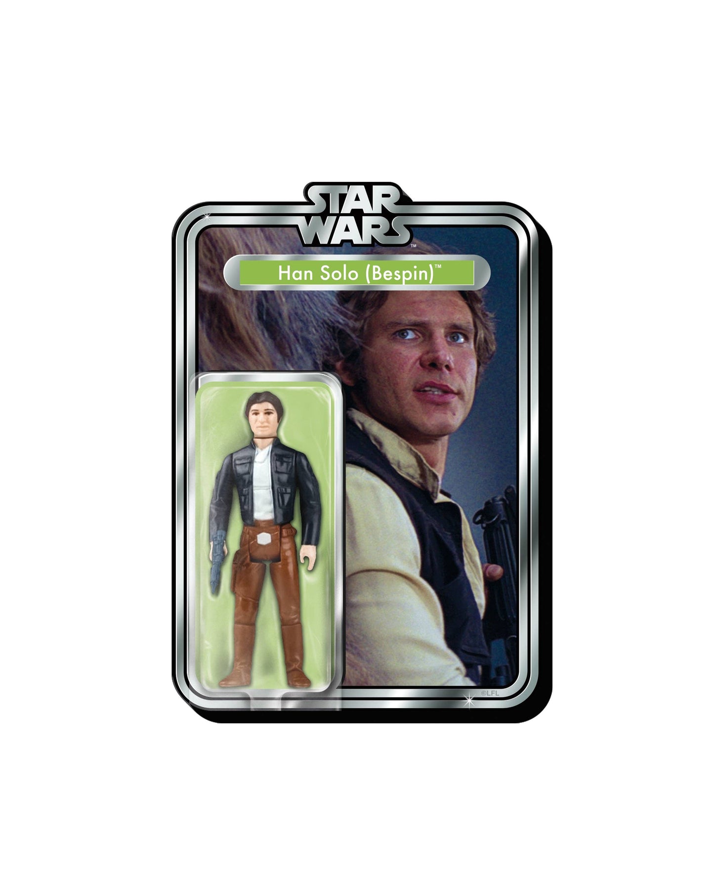 Star Wars Han Solo Carded Actoon Figure Funky Chunky Magnet