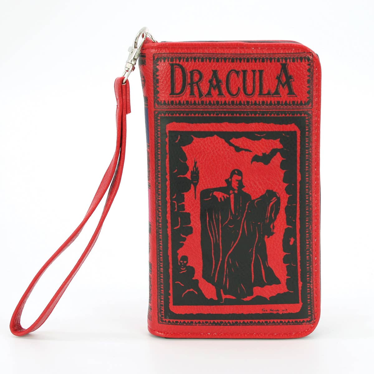 Dracula Story Book Vinyl Red and Black Wallet