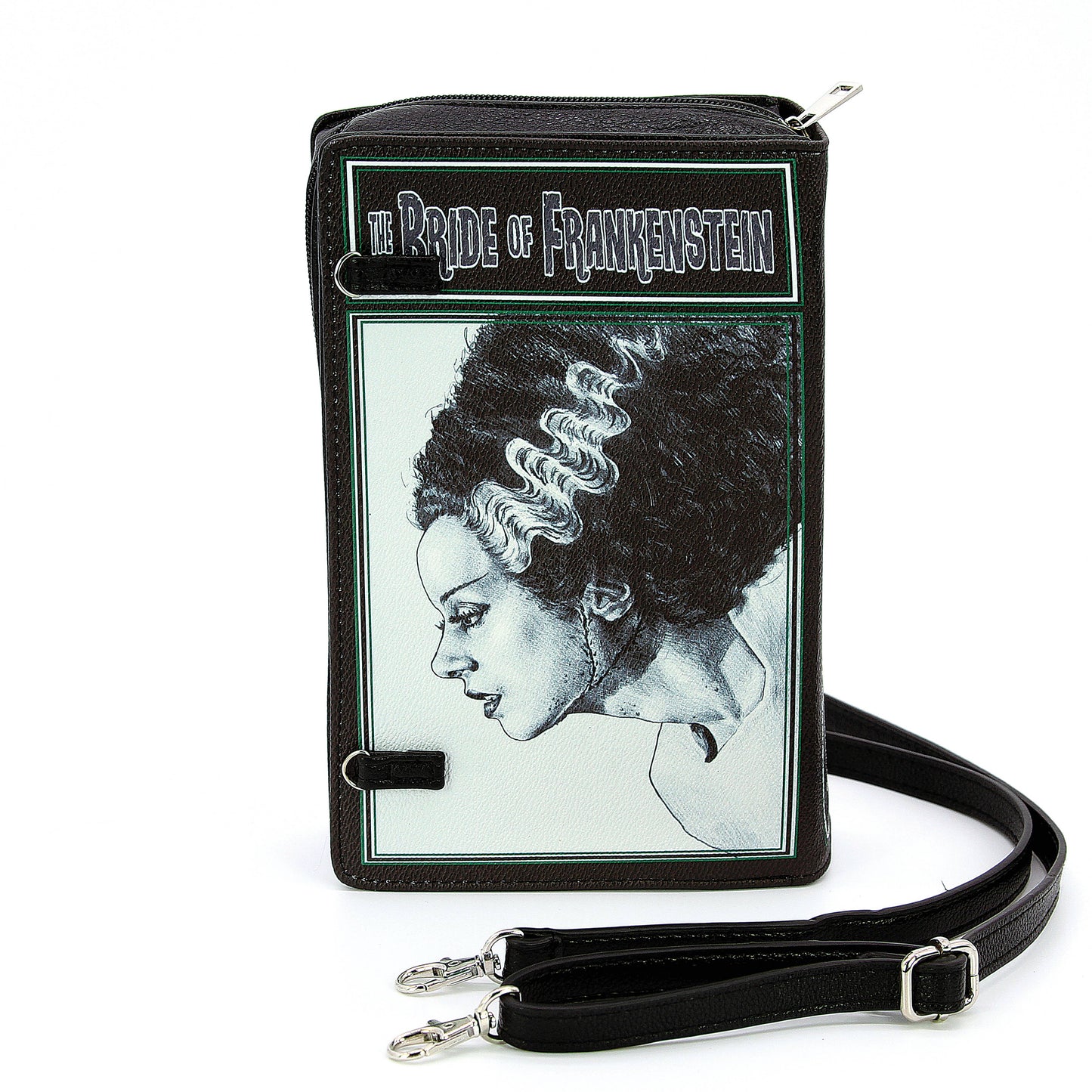 Bride of Frankenstein Book Clutch Bag in Vinyl