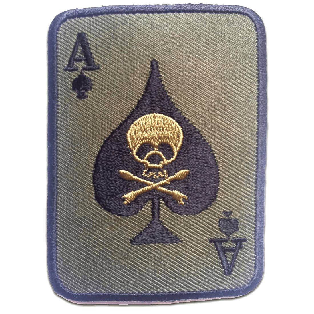 Ace of Spades Skull and Cross bones Patch