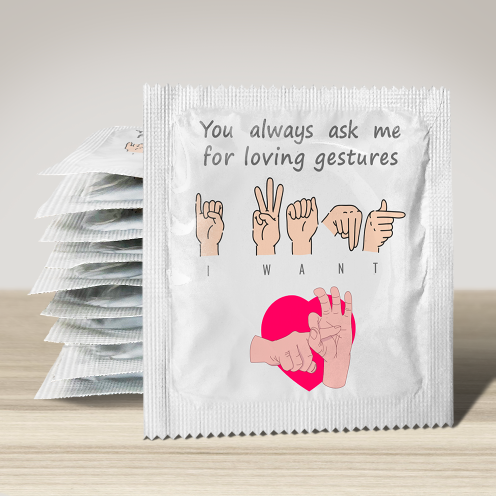 Love Gesture Novelty Condom