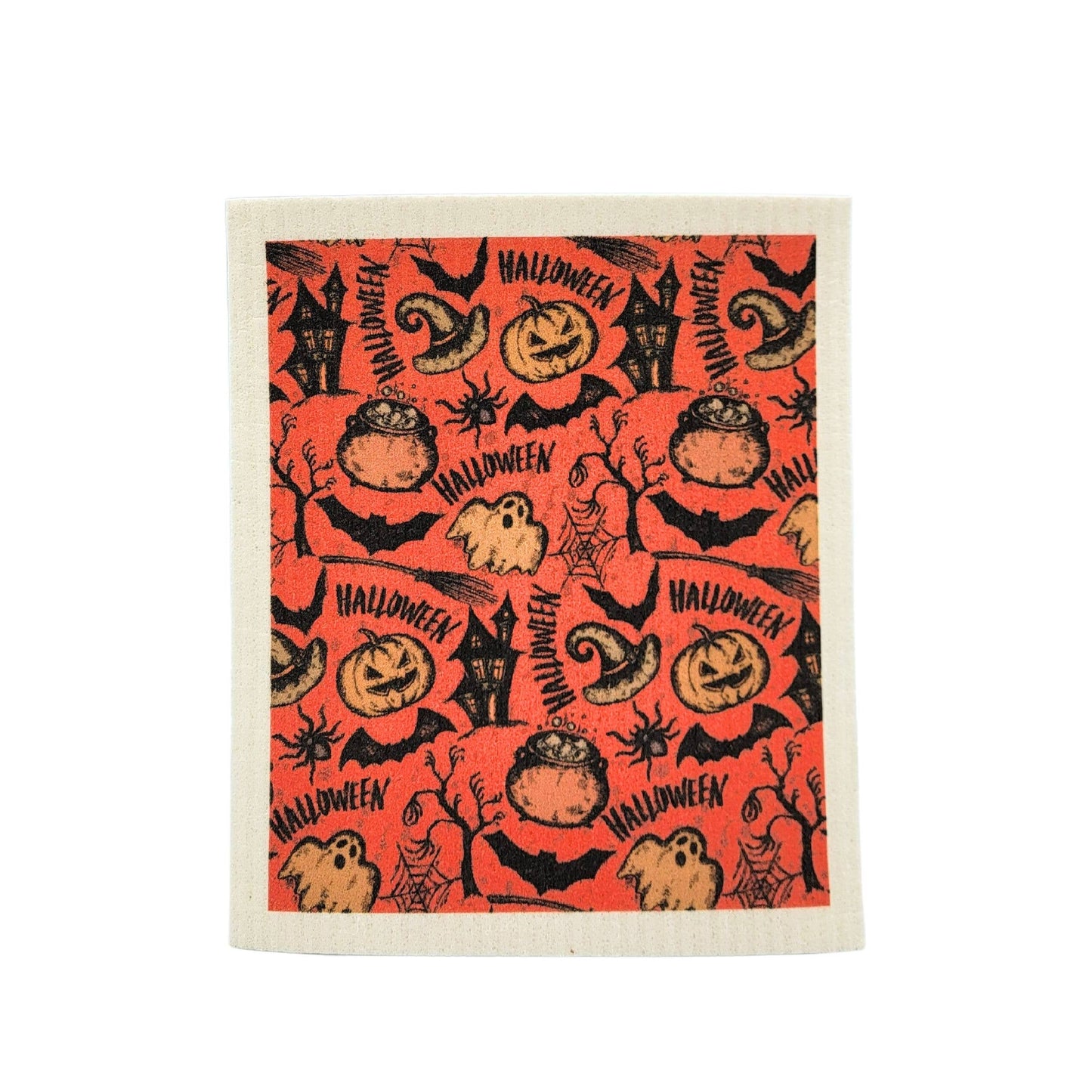 Halloween Pattern Swedish Dishcloth