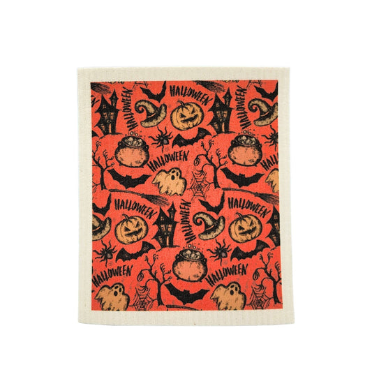 Halloween Pattern Swedish Dishcloth