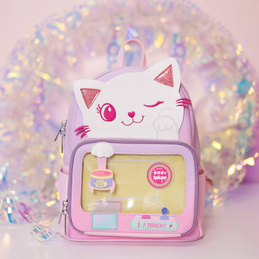 Pin Collection Backpack - Friendly Kitty